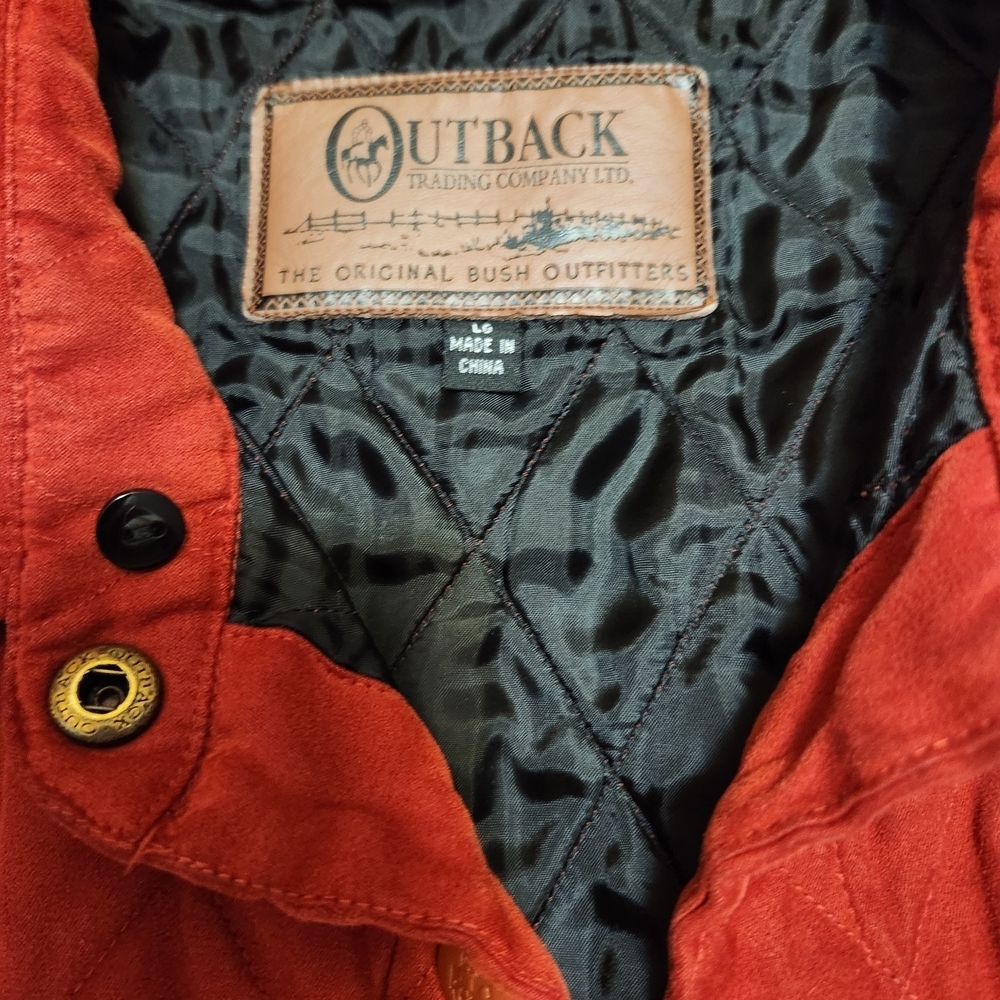 OUTBACK TRADING CO. Classic Quilted Red Vest SZ Lg Women's - Picture 2 of 12